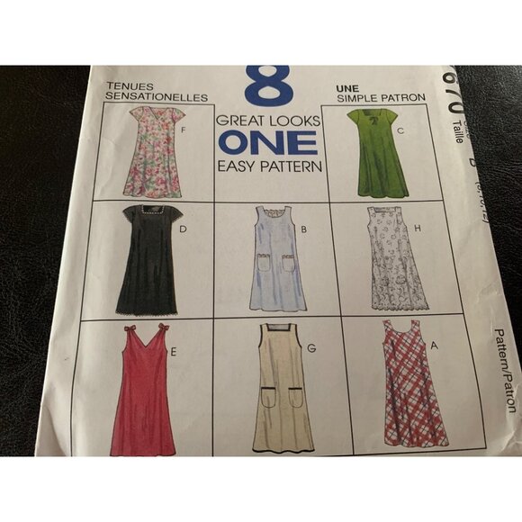 McCall's Misses Dress Sewing Pattern Sz 8 - 10 7670 - Uncut - Picture 2 of 9